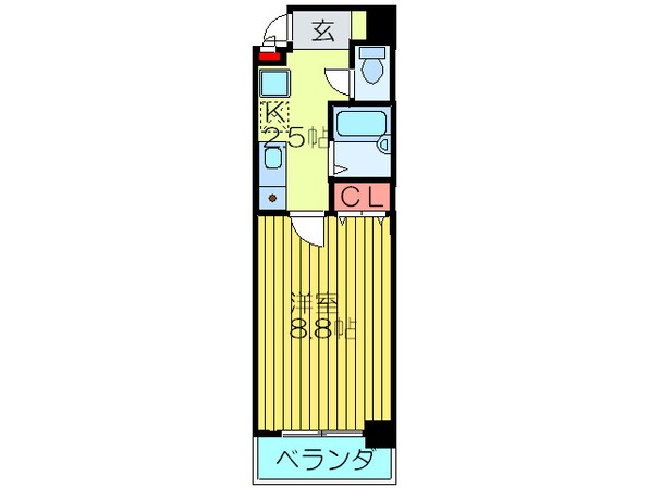 アヴェ－レ太子橋の物件間取画像